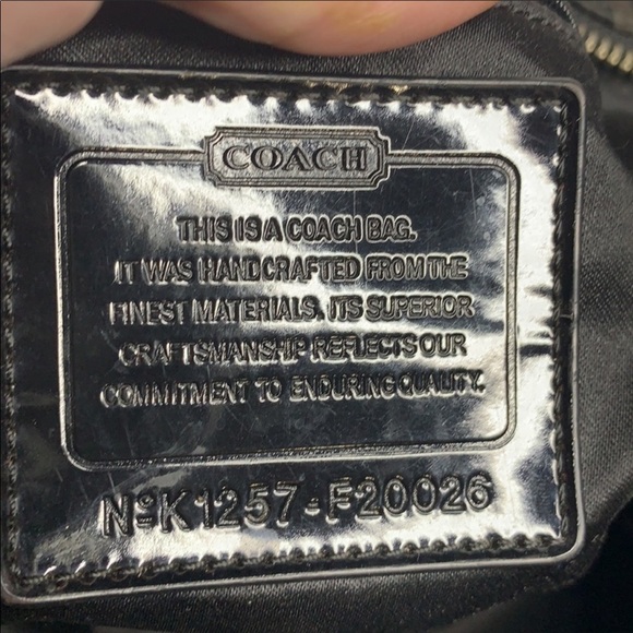 Black Coach Poppy Signature Jacquard Tote F20026 - Picture 9 of 10